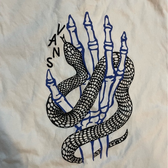 VANS x Breana Geering "Breana Skate" Baby Tee Women’s T-Shirt Small Skeleton - Picture 2 of 7